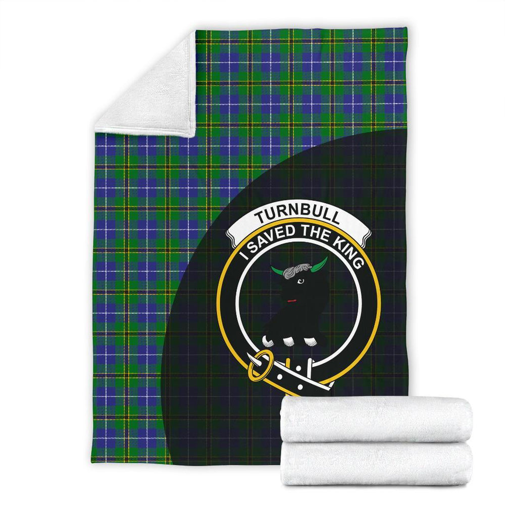 Clan Turnbull Hunting Tartan Crest Blanket Wave Style ZL74 Clan Turnbull Tartan Today   