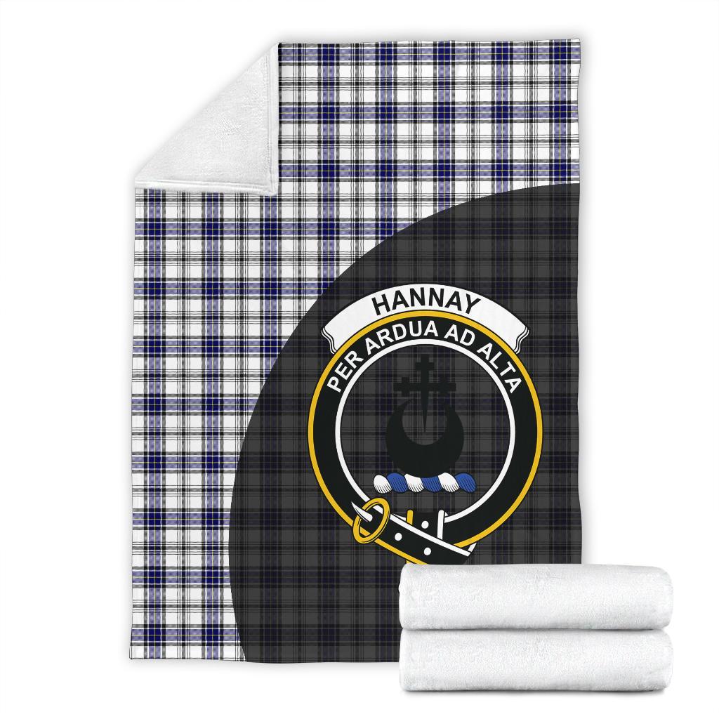 Clan Hannay Modern Tartan Crest Blanket Wave Style UA79 Clan Hannay Tartan Today   