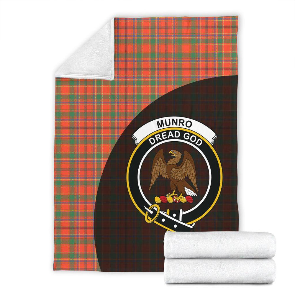 Clan Munro Ancient Tartan Crest Blanket Wave Style MX10 Clan Munro Tartan Today   