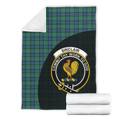 Clan Sinclair Hunting Ancient Tartan Crest Blanket Wave Style IU84 Clan Sinclair Tartan Today   
