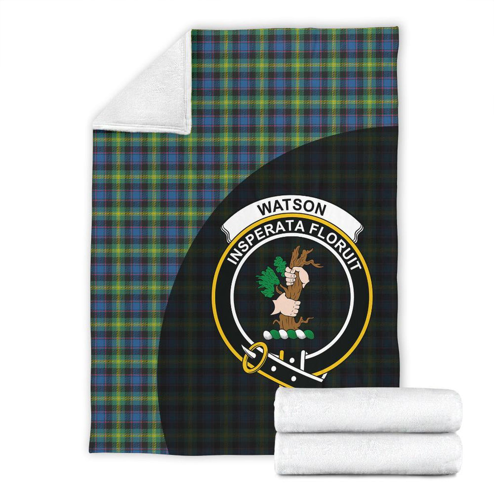 Clan Watson Ancient Tartan Crest Blanket Wave Style TN66 Clan Watson Tartan Today   