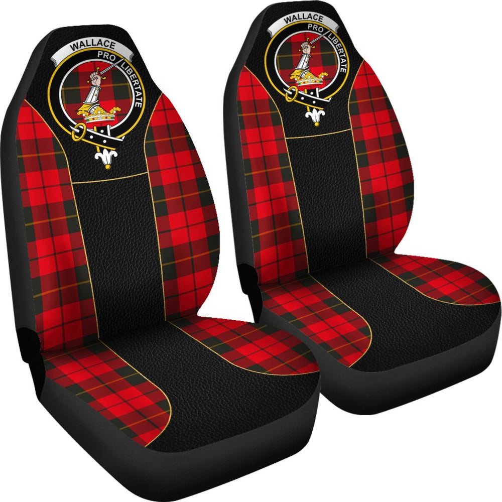 Clan Wallace Hunting Red Tartan Crest Car Seat Cover  - Special StyleIV14 Clan Wallace Tartan Today   