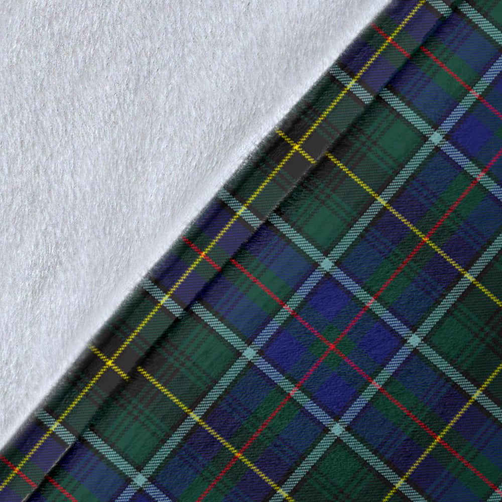 Clan MacInnes Modern Tartan Crest Blanket Wave Style SA32 Clan MacInnes Tartan Today   