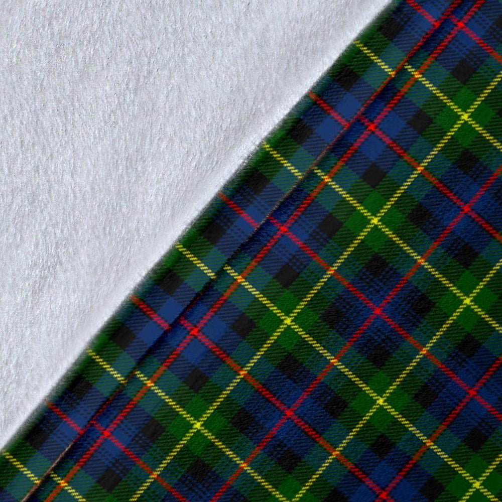 Clan Farquharson Modern Tartan Crest Blanket Wave Style PO12 Clan Farquharson Tartan Today   
