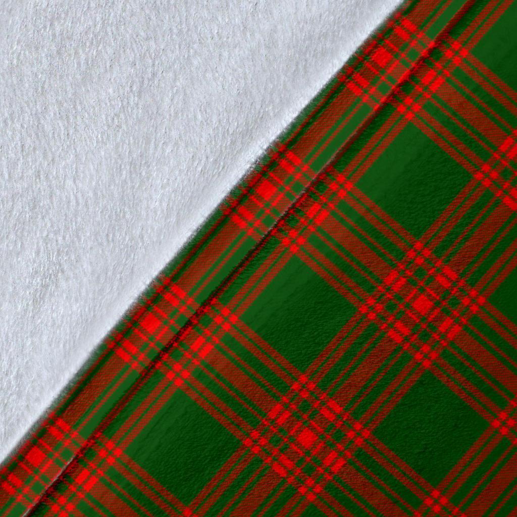 Clan Menzies Green Modern Tartan Crest Blanket Wave Style ME53 Clan Menzies Tartan Today   
