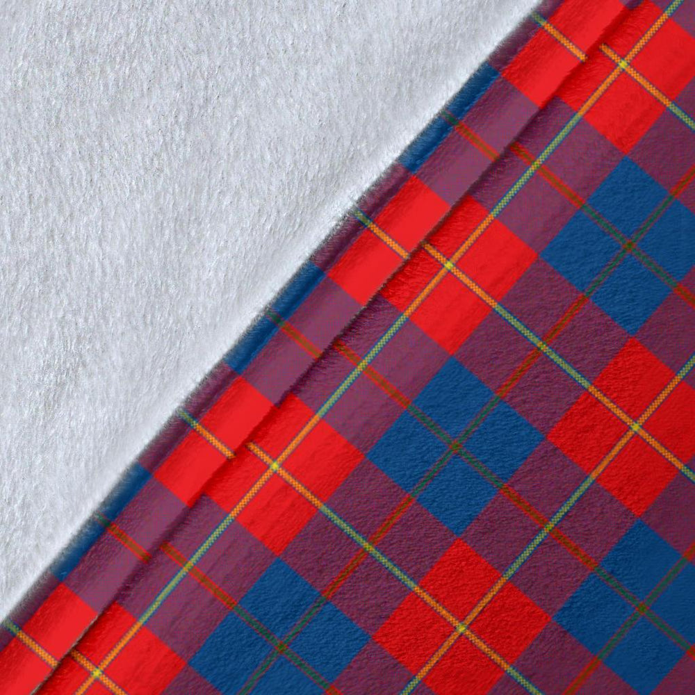 Clan Galloway Red Tartan Crest Blanket Wave Style XY36 Clan Galloway Tartan Today   