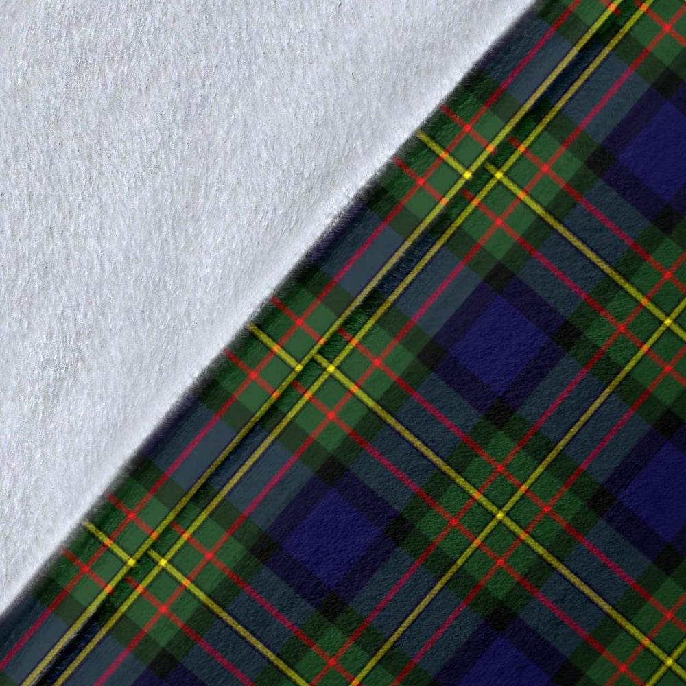 Clan MacLaren Modern Tartan Crest Blanket Wave Style FW63 Clan Hall Tartan Today   