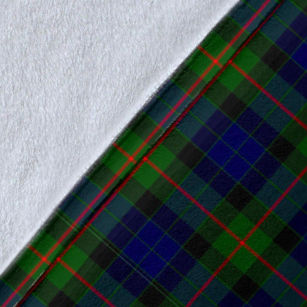 Clan Gunn Modern Tartan Crest Blanket Wave Style HF63 Clan Gunn Tartan Today   