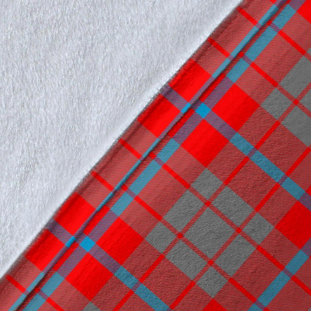Clan Moubray Tartan Crest Blanket Wave Style SV57 Clan Moubray Tartan Today   