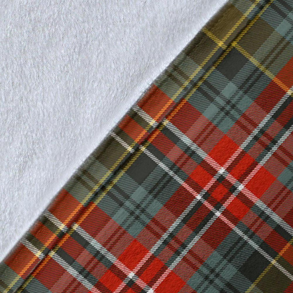 Clan MacPherson Weathered Tartan Crest Blanket Wave Style KA86 Clan MacPherson Tartan Today   