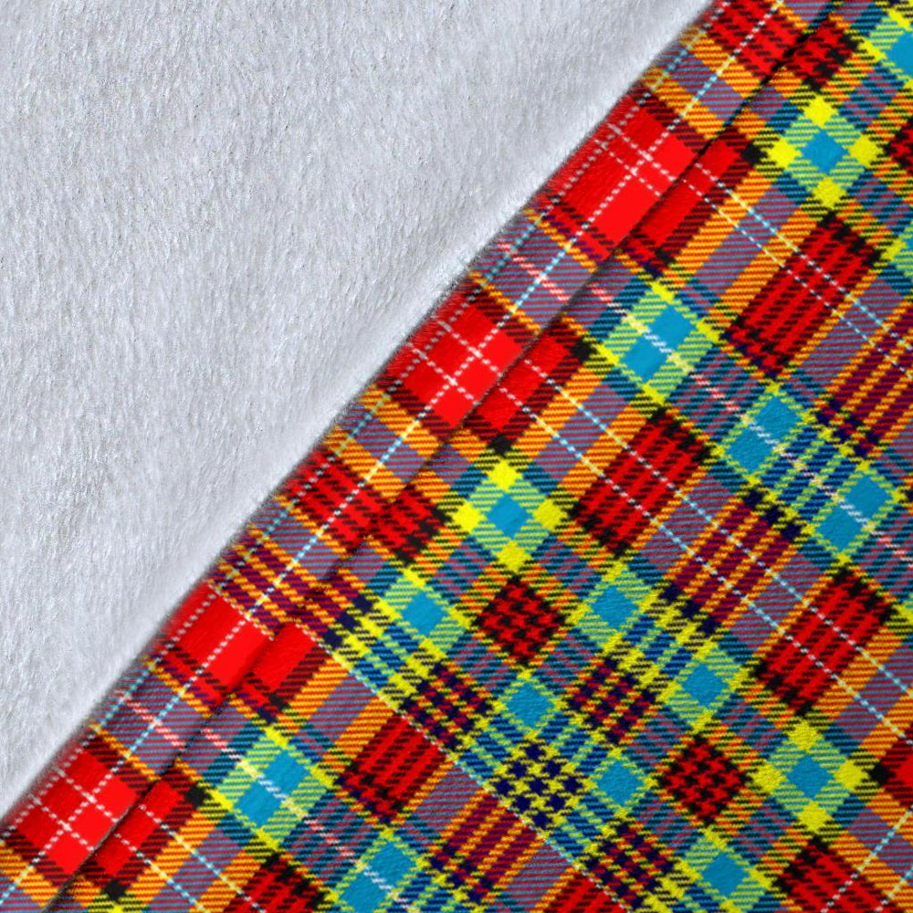 Clan Ogilvie Tartan Crest Blanket Wave Style WV65 Clan Ogilvie Tartan Today   