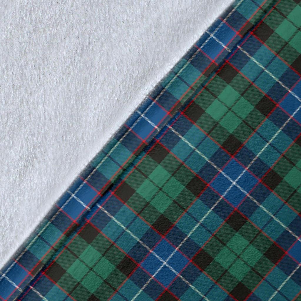 Clan Hunter Ancient Tartan Crest Blanket Wave Style RK44 Clan Hunter Tartan Today   