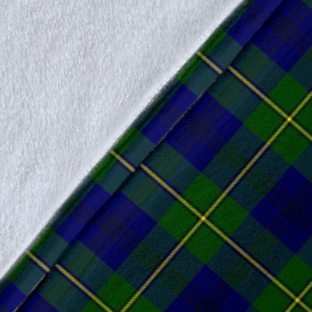 Clan Johnston Modern Tartan Crest Blanket Wave Style GG38 Clan Johnston Tartan Today   