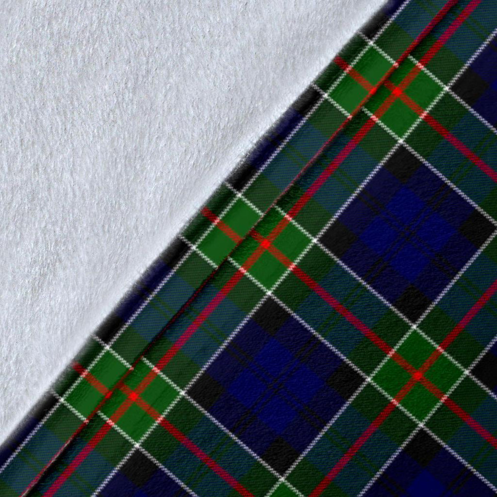 Clan Colquhoun Modern Tartan Crest Blanket Wave Style LE10 Clan Colquhoun Tartan Today   