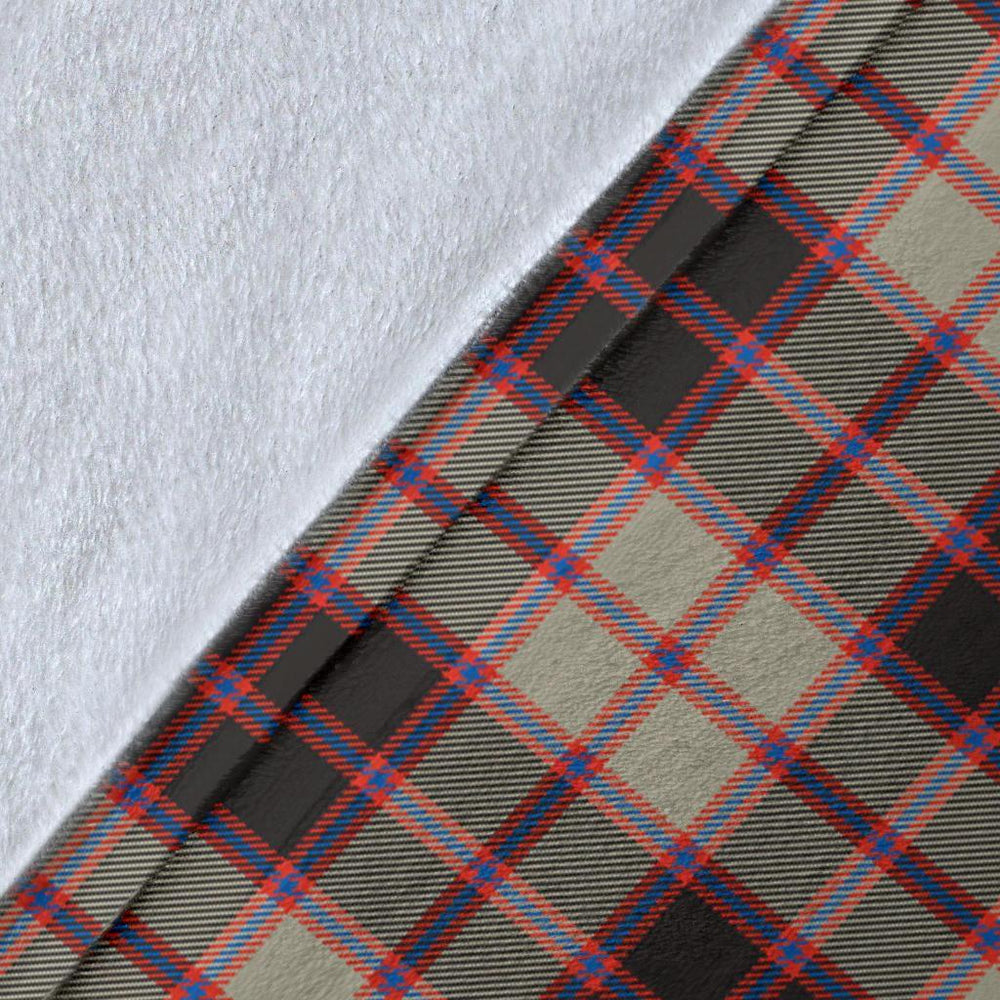 Clan MacPherson Hunting Ancient Tartan Crest Blanket Wave Style CT50 Clan MacPherson Tartan Today   