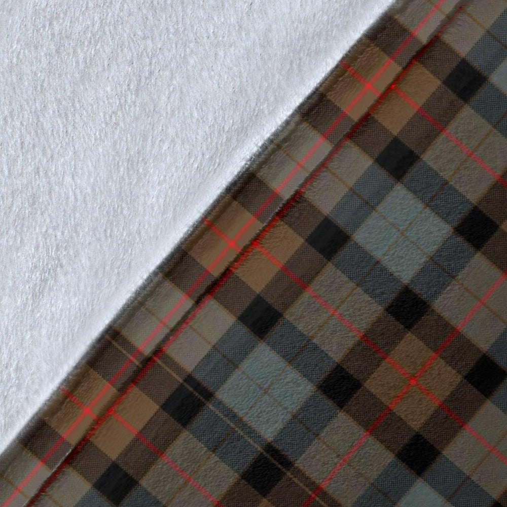Clan Gunn Weathered Tartan Crest Blanket Wave Style VP98 Clan Gunn Tartan Today   