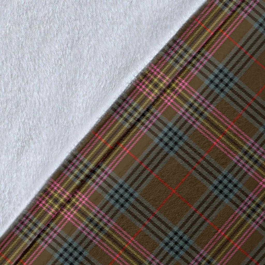 Clan Kennedy Weathered Tartan Crest Blanket Wave Style PR66 Clan Kennedy Tartan Today   