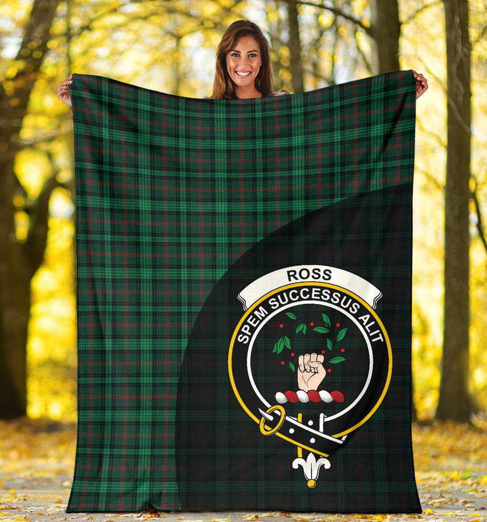 Clan Ross Hunting Modern Tartan Crest Blanket Wave Style  SPGS83 Clan Ross Tartan Today   
