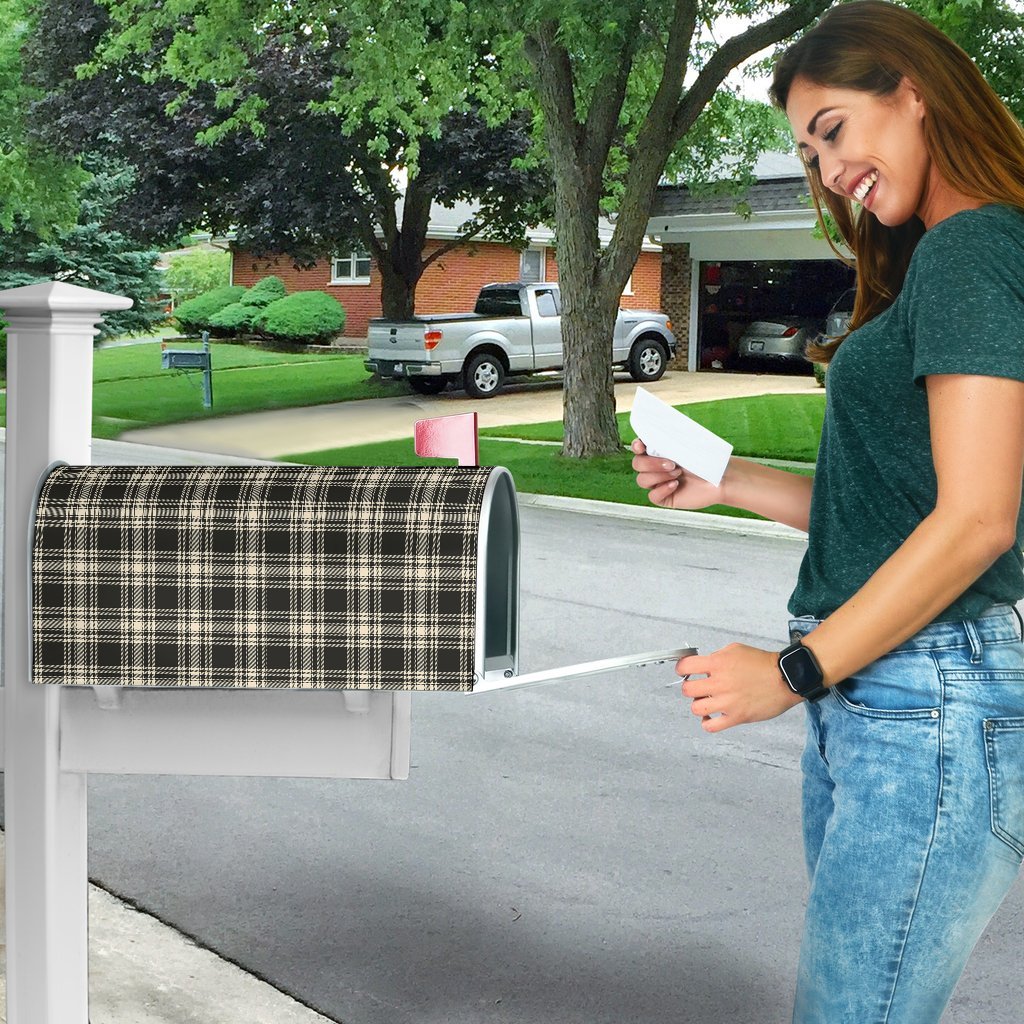 Clan Menzies Black & White Ancient Tartan Mailbox VD61 Clan Menzies Tartan Today   