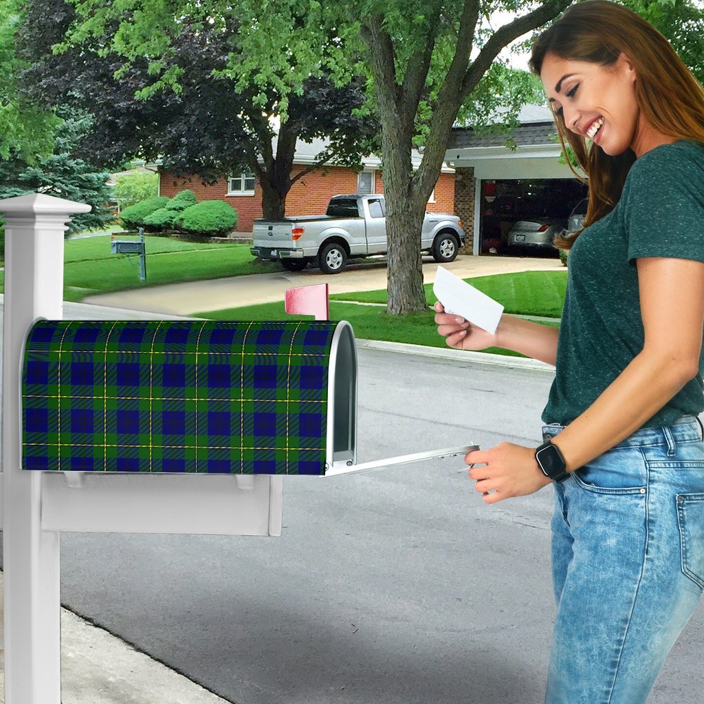 Clan Johnston Modern Tartan Crest Mailbox KS39 Clan Johnston Tartan Today   
