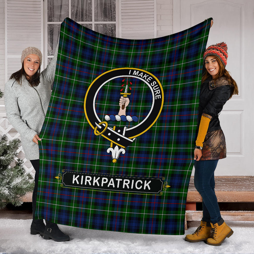 Clan Kirkpatrick Family Tartan Crest Blankets SPCT36 Clan Kirk Tartan Today   