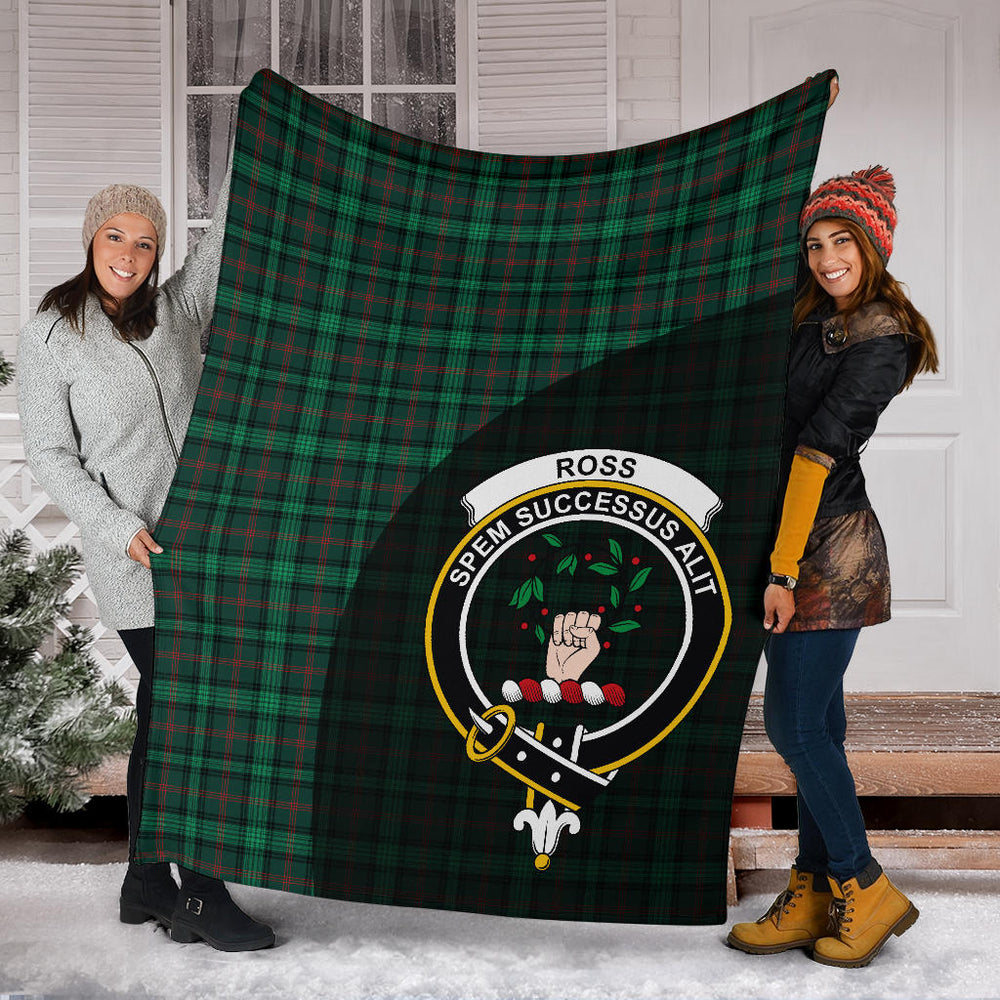 Clan Ross Hunting Modern Tartan Crest Blanket Wave Style  SPGS83 Clan Ross Tartan Today   