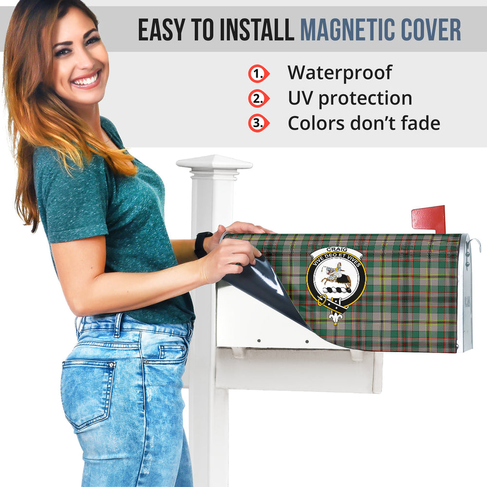 Clan Craig Ancient Tartan Crest Mailbox  - SPFC70 Clan Craig Tartan Today   