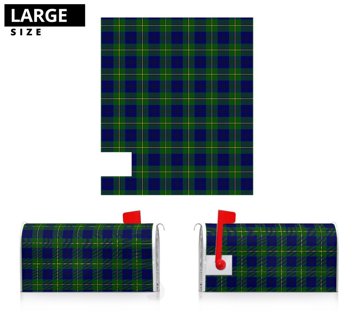 Clan Johnston Modern Tartan Crest Mailbox KS39 Clan Johnston Tartan Today   