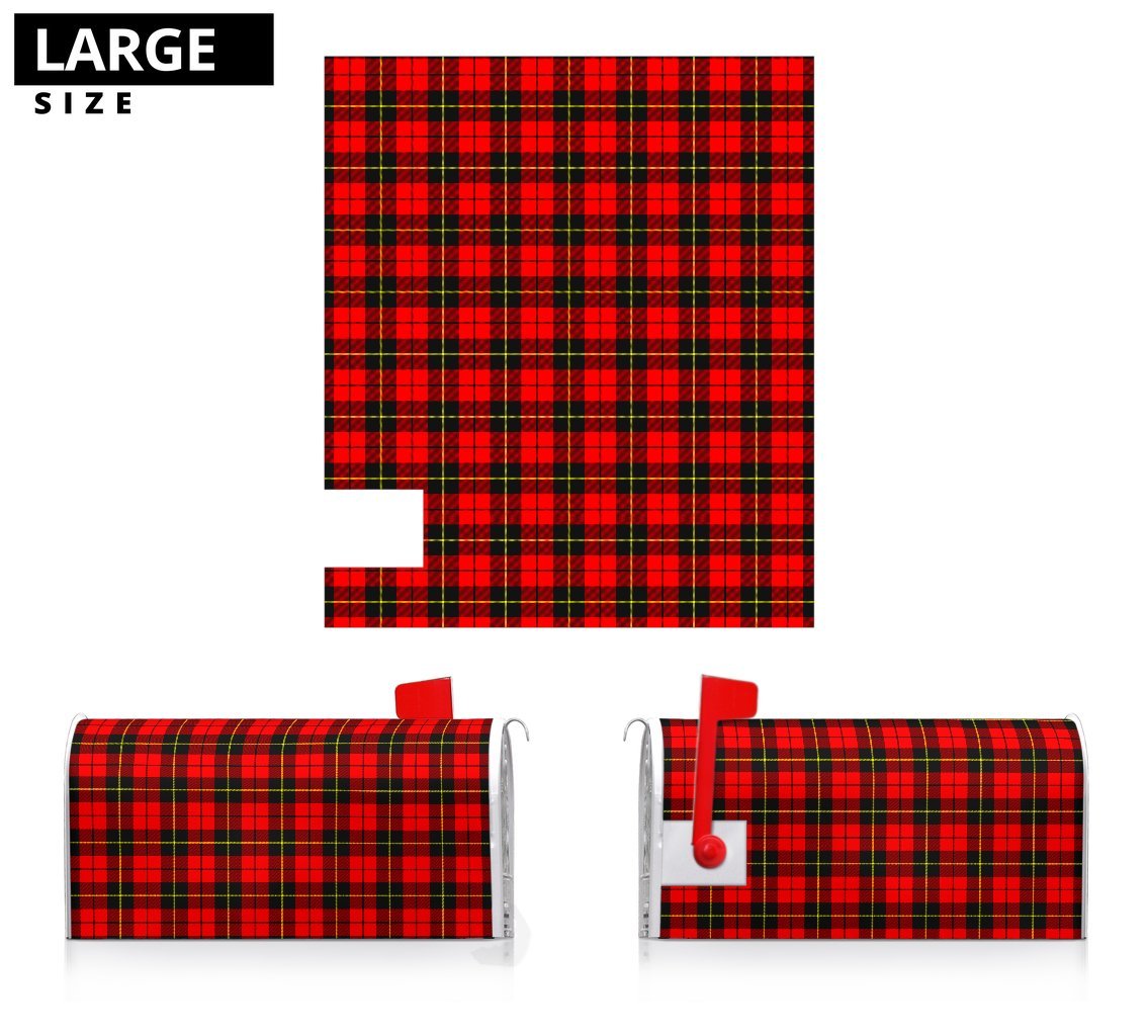 Clan Wallace Hunting Red Tartan Mailbox BG26 Clan Wallace Tartan Today   