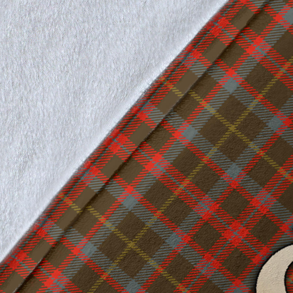 Clan MacKintosh Hunting Weathered Tartan Gold Courage Symbol Blanket  SPAE39 Clan MacKintosh / MacIntosh Tartan Today   