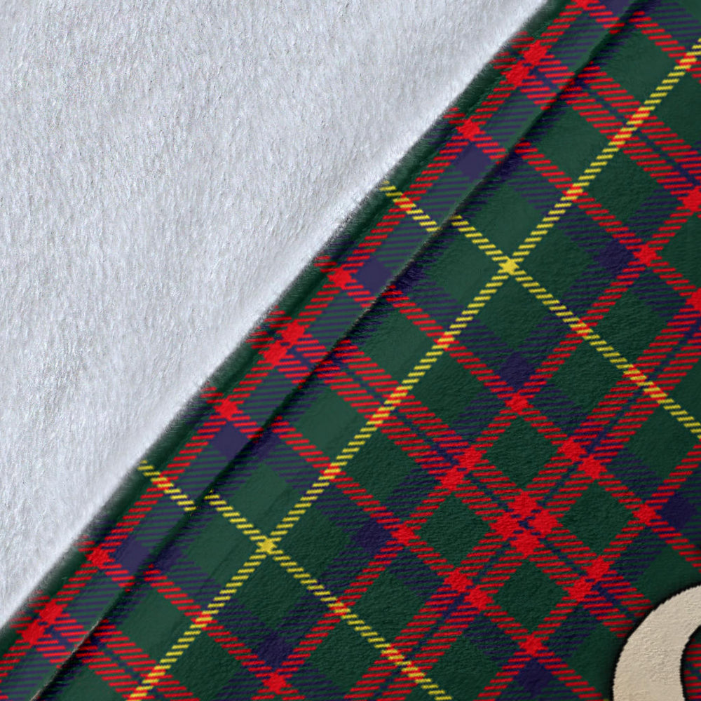 Clan MacKintosh Hunting Modern Tartan Gold Courage Symbol Blanket  SPDI74 Clan MacKintosh / MacIntosh Tartan Today   
