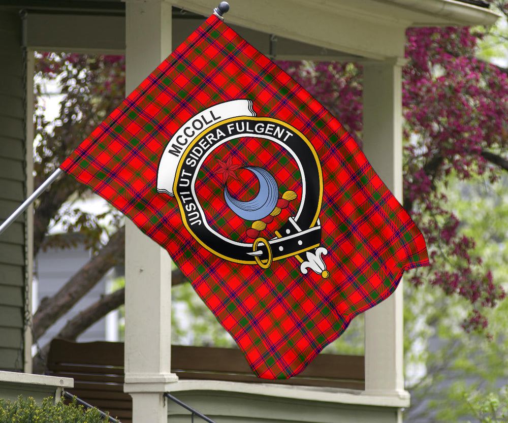 Clan McColl Tartan Crest Garden Flag  - SPRG51 Clan Garden Tartan Today   