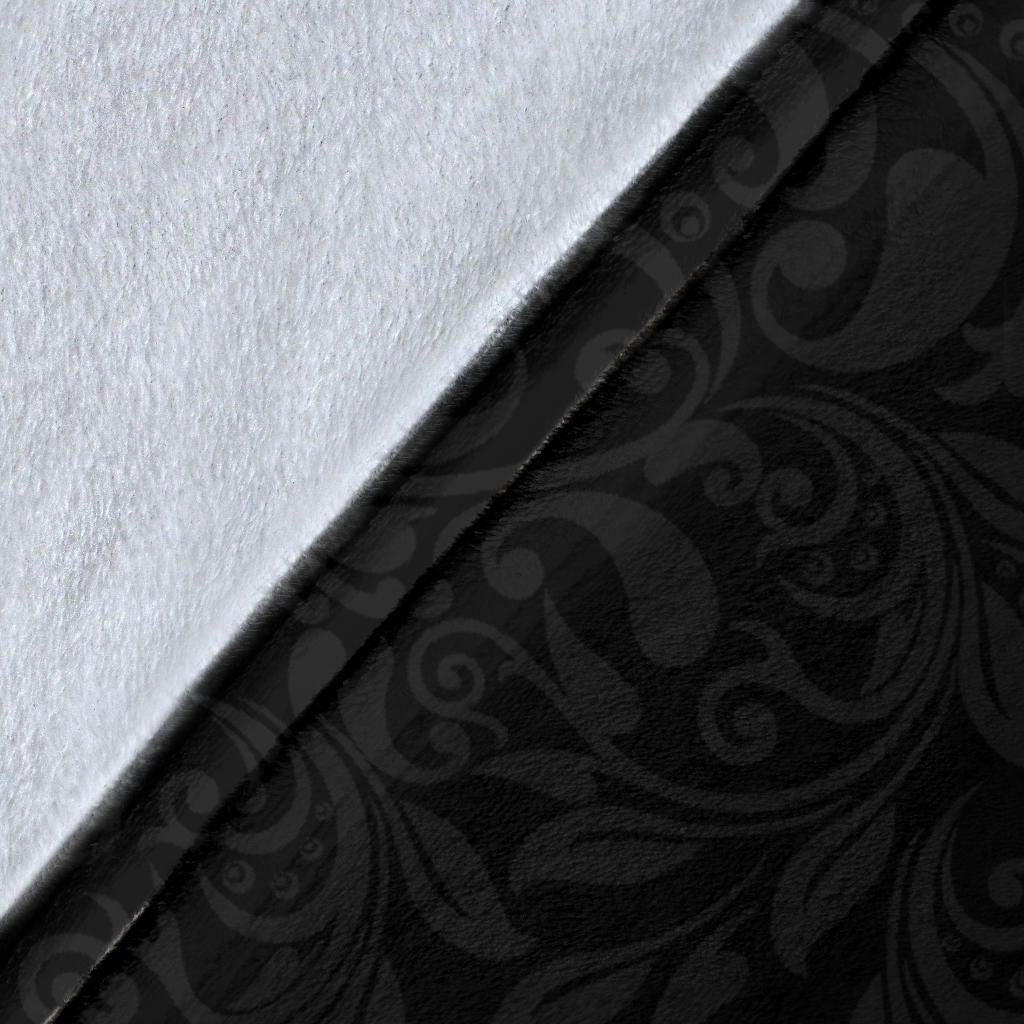 Clan Stewart (Stuart) of Bute Crest Tartan Premium Blanket Black  SPCM99 Clan Stewart Tartan Today   