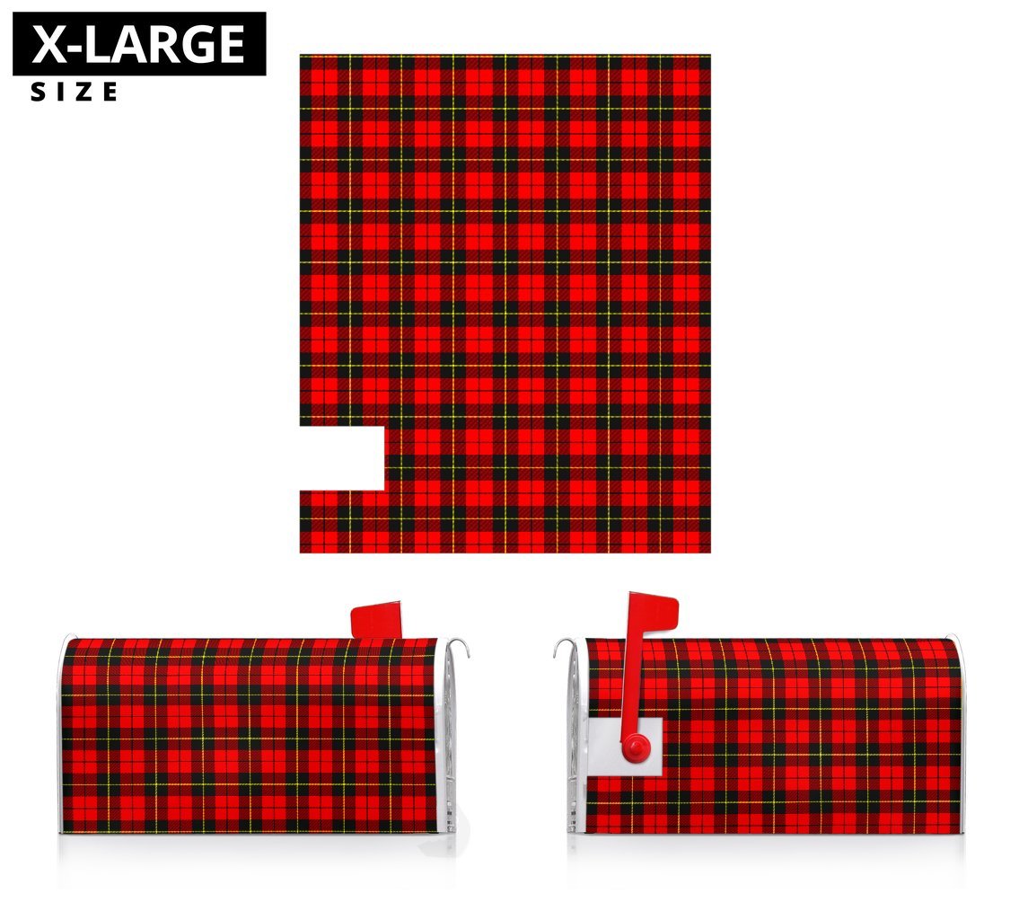 Clan Wallace Hunting Red Tartan Mailbox BG26 Clan Wallace Tartan Today   