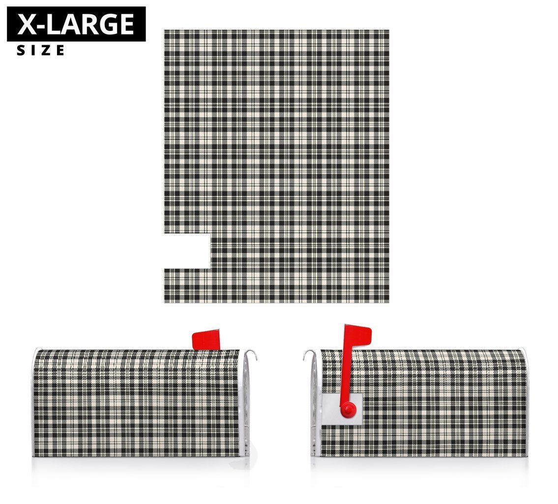 Clan Scott Black & White Ancient Tartan Mailbox YA67 Clan Scott (Scott Tartan) Tartan Today   