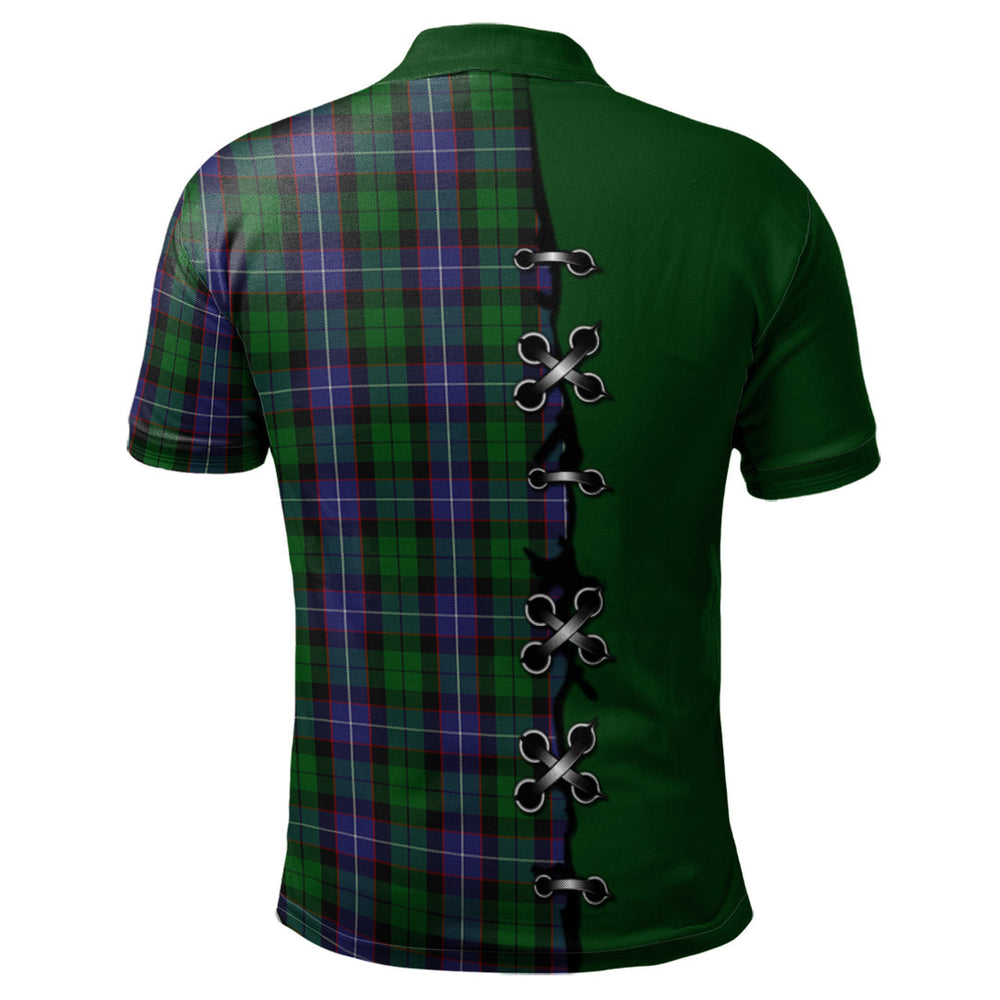 Clan Galbraith Tartan Polo Shirt - Lion Rampant And Celtic Thistle Style GY63 Galbraith Tartan Tartan Polo   