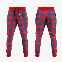 Clan Galloway Red Tartan Crest Jogger Sweatpants MY22 Clan Galloway Tartan Today   