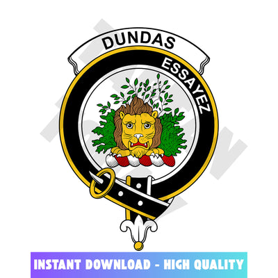 Clan Dundas Tartan Crest, Badges, Heraldry, Clans, Family Scotland PNG, Digital ClipArt High Quality