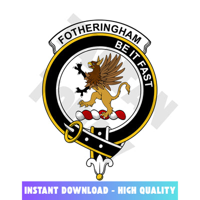 Clan Fotheringham Tartan Crest, Badges, Heraldry, Clans, Family Scotland PNG, Digital ClipArt High Quality RP61