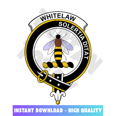 Clan Whitelaw Tartan Crest, Badges, Heraldry, Clans, Family Scotland PNG, Digital ClipArt High Quality