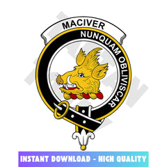Clan MacIver Tartan Crest, Badges, Heraldry, Clans, Family Scotland PNG, Digital ClipArt High Quality WW49 MacIver Tartan Tartan Today