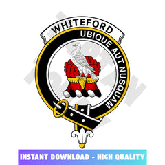 Clan Whiteford Tartan Crest, Badges, Heraldry, Clans, Family Scotland PNG, Digital ClipArt High Quality KJ63 Whiteford Tartan Tartan Today