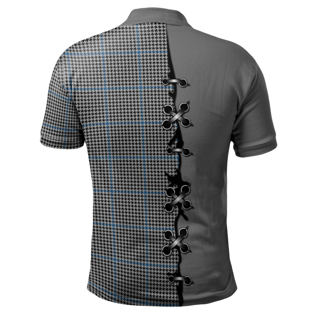 Clan Gladstone Tartan Polo Shirt - Lion Rampant And Celtic Thistle Style GS61 Gladstone Tartan Tartan Polo   