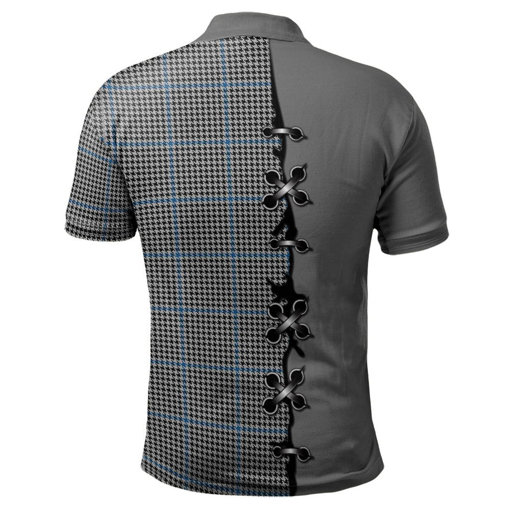 Clan Gladstone Tartan Polo Shirt - Lion Rampant And Celtic Thistle Style GS61 Gladstone Tartan Tartan Polo   