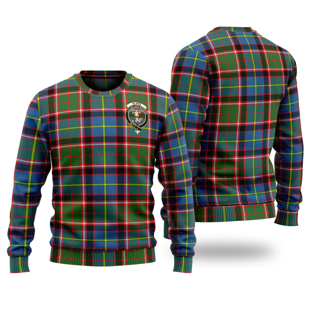 Clan Glass Tartan Christmas Ugly Sweater ML76 Glass Tartan Tartan Sweater   
