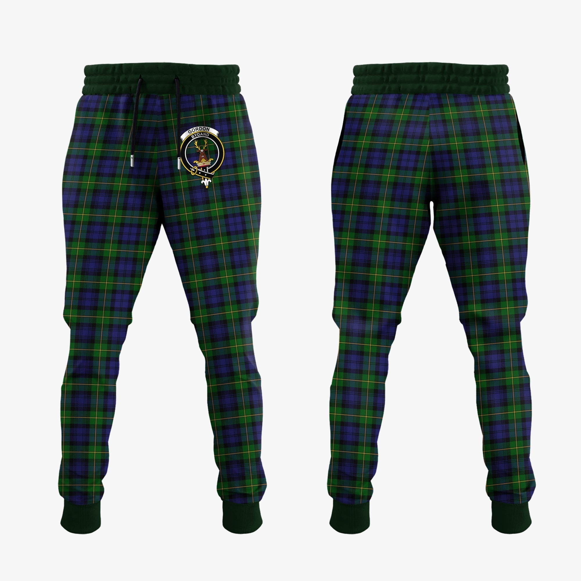 Clan Gordon Tartan Crest Jogger Sweatpants HG31 Clan Gordon Tartan Today   