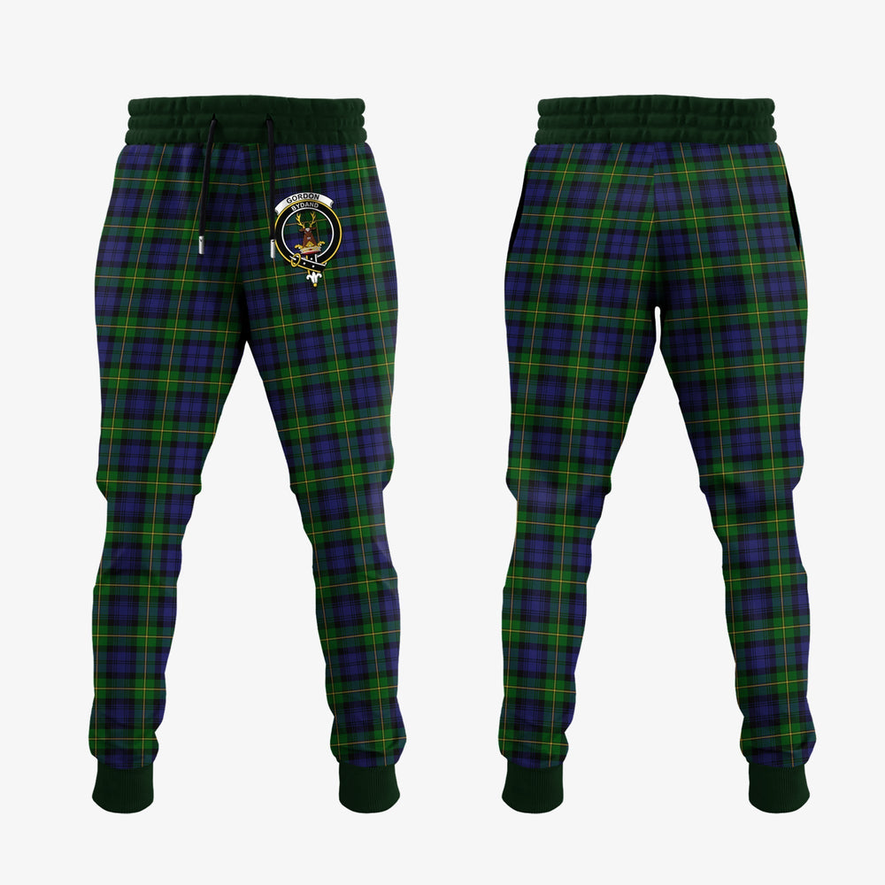 Clan Gordon Tartan Crest Jogger Sweatpants HG31 Clan Gordon Tartan Today   