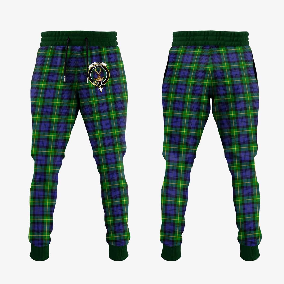 Clan Gordon Modern Tartan Crest Jogger Sweatpants HI66 Clan Gordon Tartan Today   