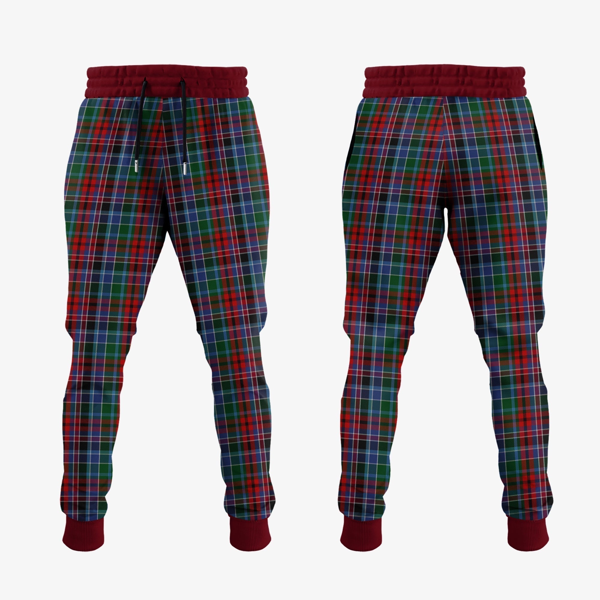 Clan Gordon Red Tartan Crest Jogger Sweatpants MR42 Clan Gordon Tartan Today   