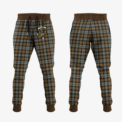 Clan Gordon Weathered Tartan Crest Jogger Sweatpants